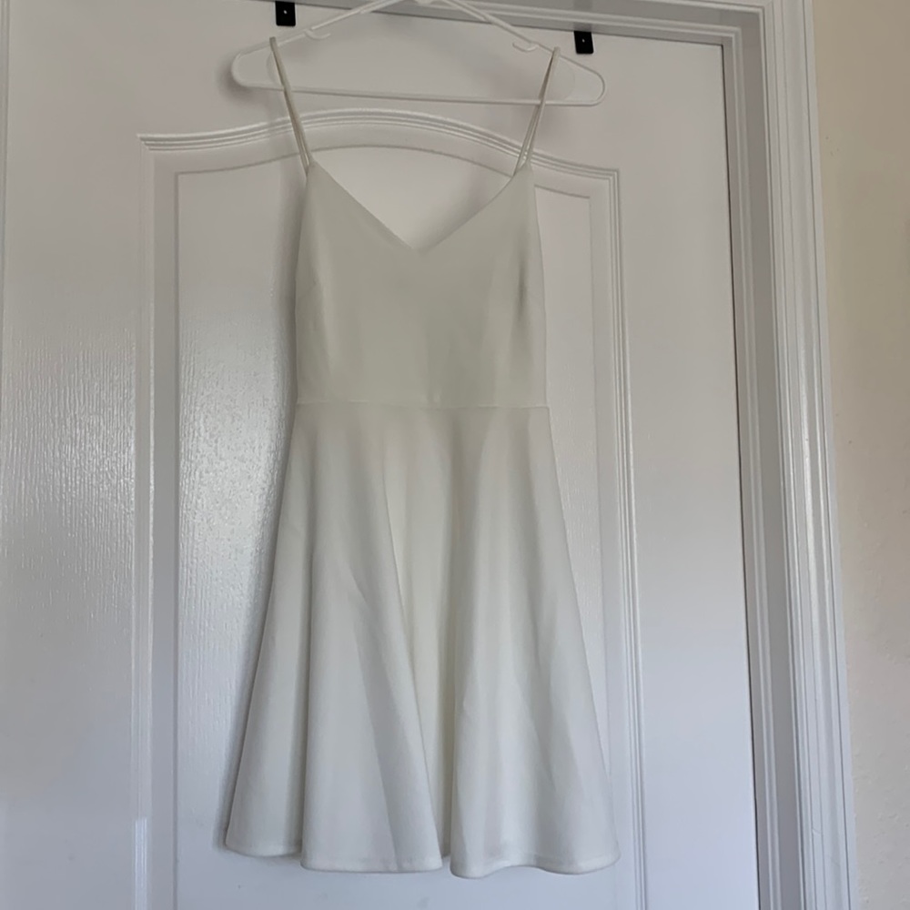 Ivory mini dress size medium